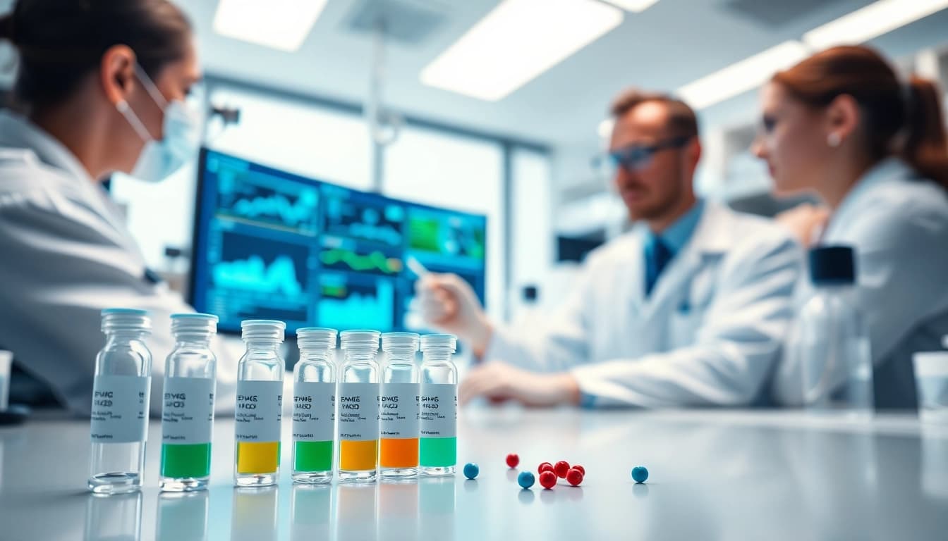 Analyze third-party tested research peptides in a modern laboratory setting.