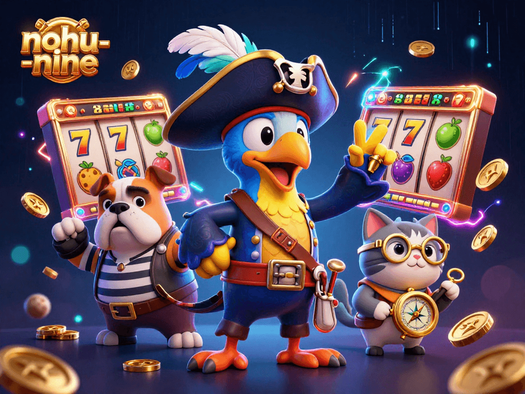 Experience thrilling gameplay with nohu-nine in dynamic casino slots featuring colorful characters.