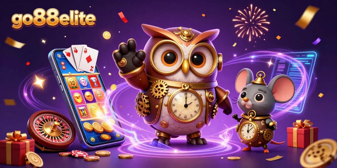 Engage in thrilling gameplay at go88elite with a vibrant casino atmosphere showcasing dynamic characters and game elements.