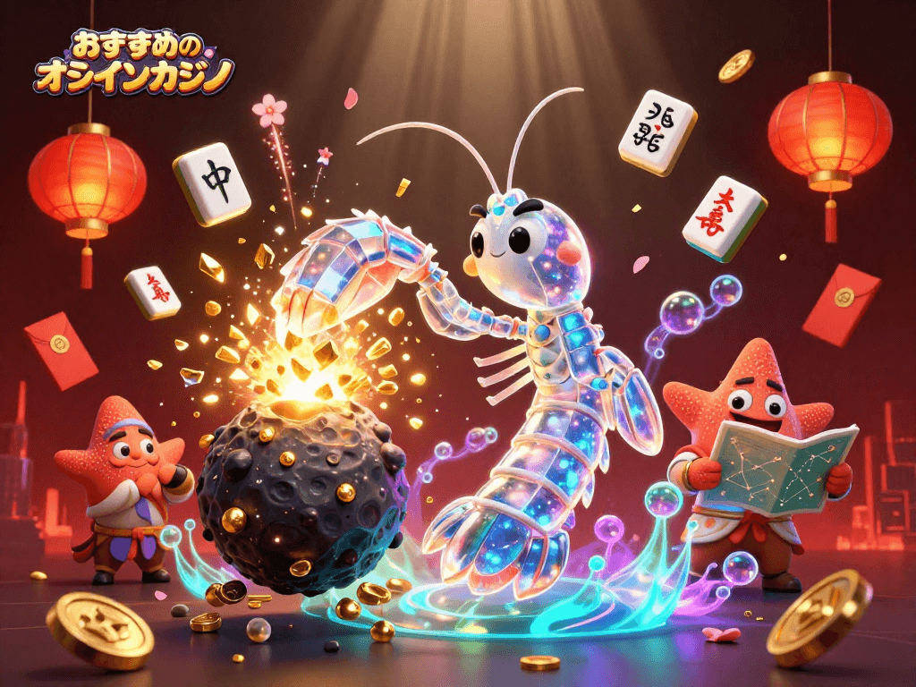 おすすめのオンラインカジノで楽しい勝負を体験する魅力的なイラスト