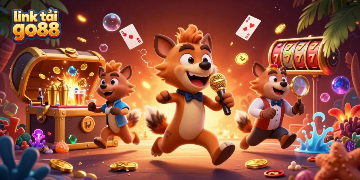 Experience the thrill of the casino with link tải go88 showcasing lively hyenas in a comedy club setting.