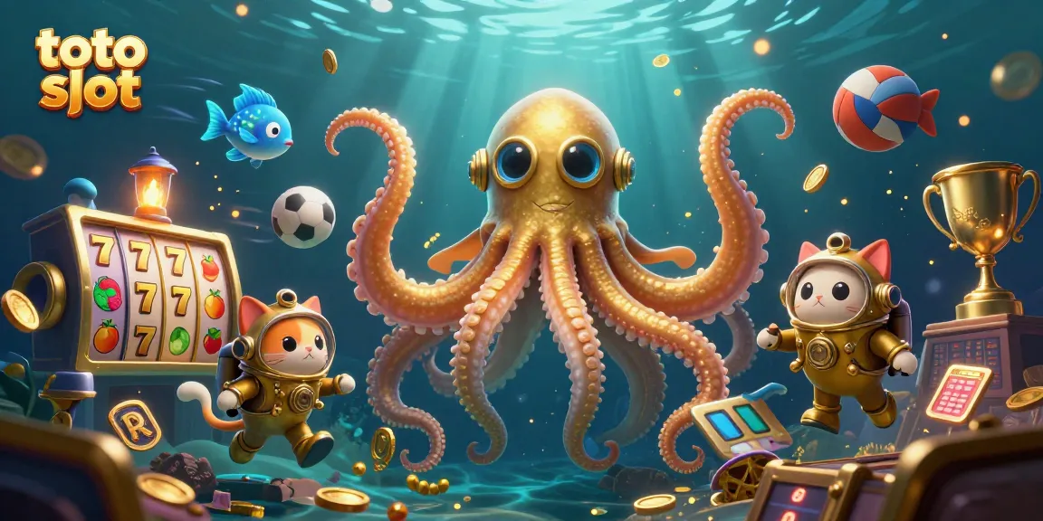 Menghasilkan strategi menang di toto slot dengan simbol jackpot dan karakter laut yang menarik.