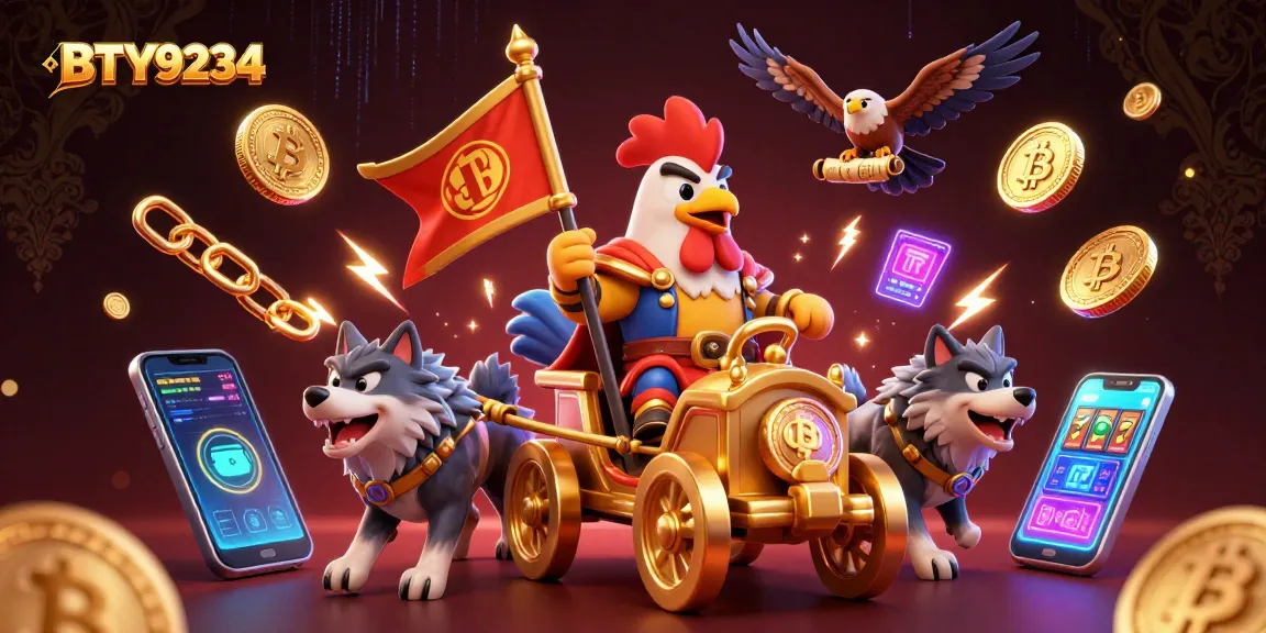 Engage in exciting gameplay with BTY9234's dynamic casino scene, featuring crypto elements.