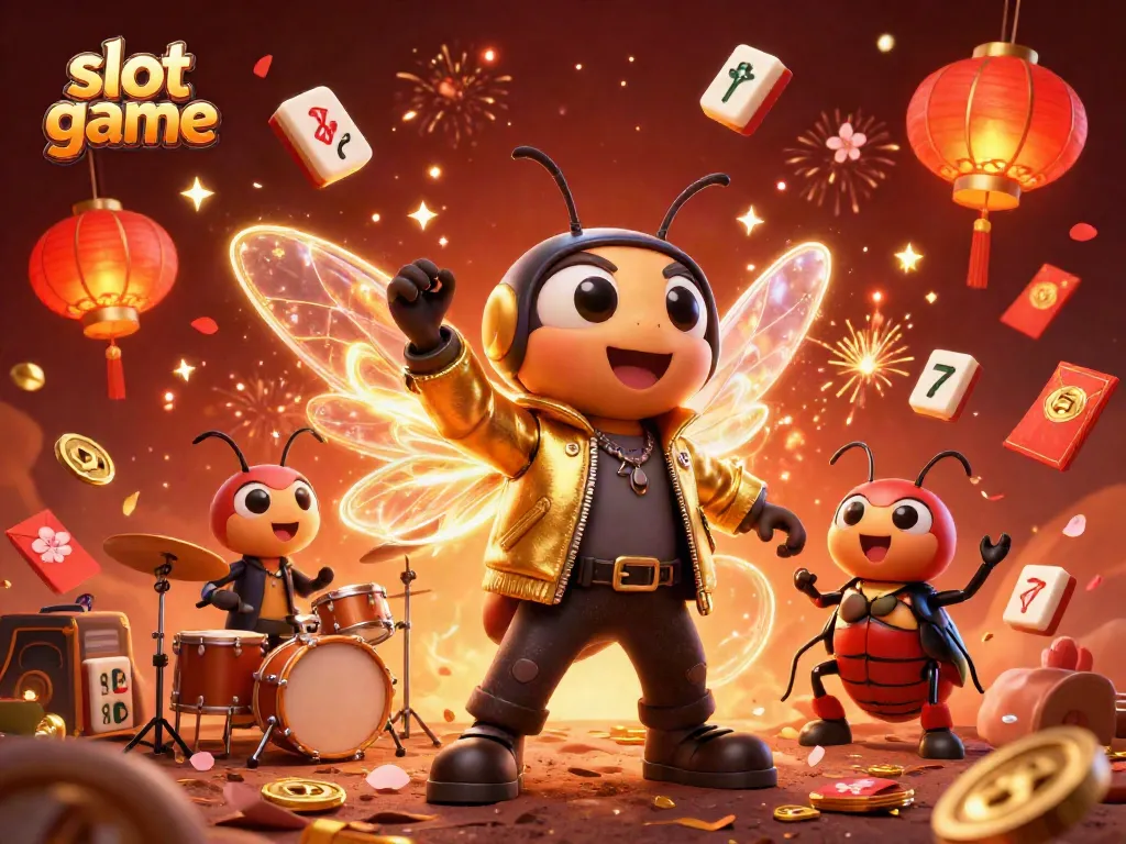 Experience thrilling slot game action with vibrant 3D characters amidst captivating Mahjong elements.