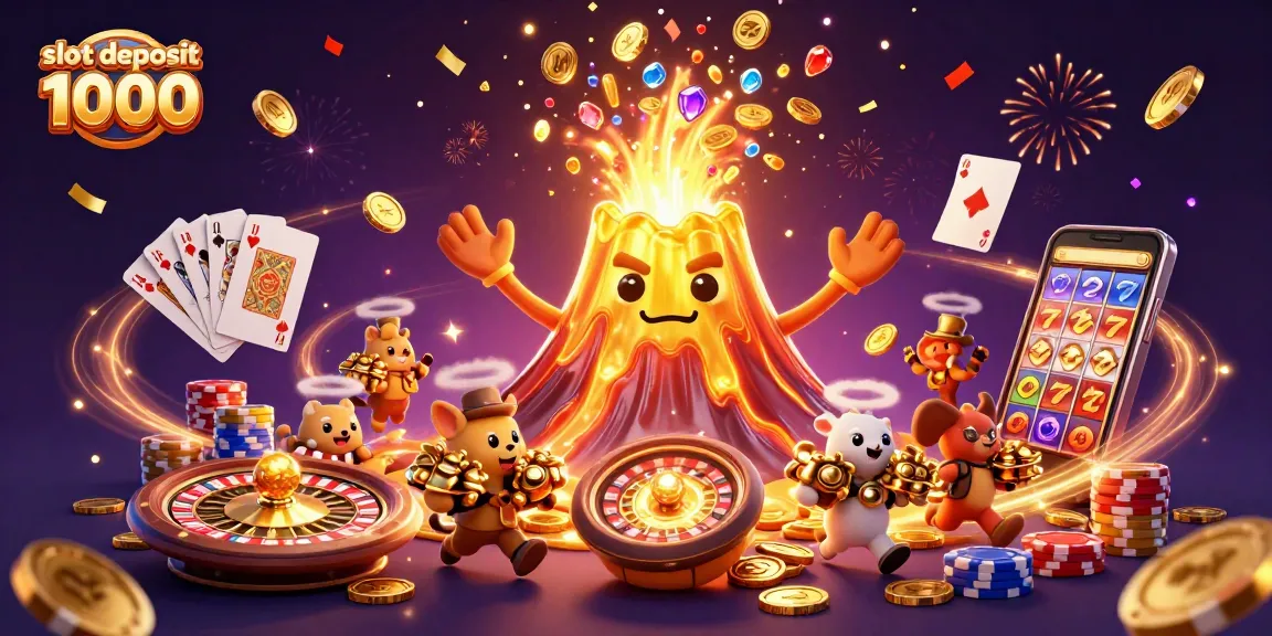 Slot deposit 1000, menangkan jutaan rupiah dengan bermain slot online yang menarik dan mudah.