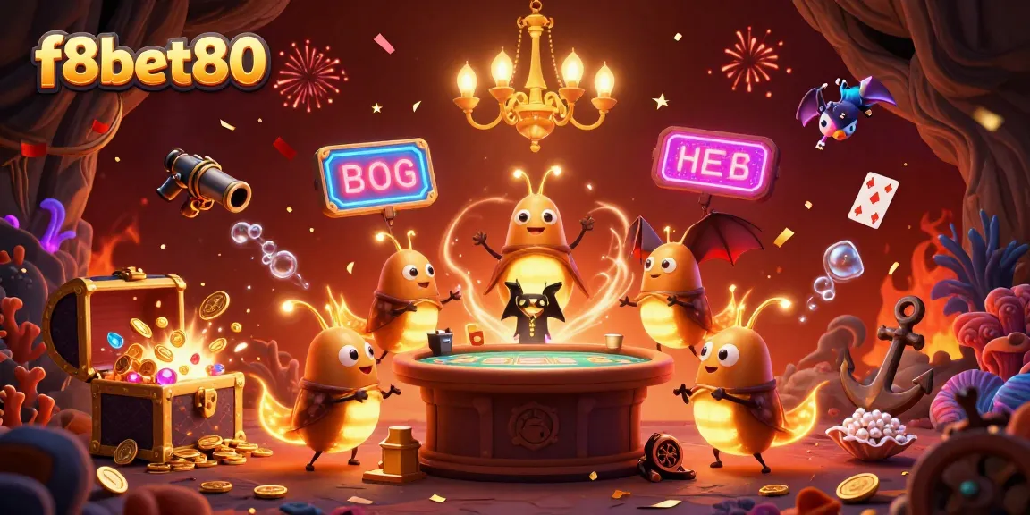 Experience the vibrant f8bet80 casino magic among bioluminescent glowworms and treasures.