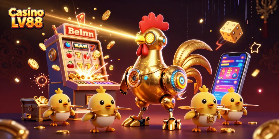 Experience the thrill at Casino LV88 with dynamic 3D actions and vibrant gaming elements.