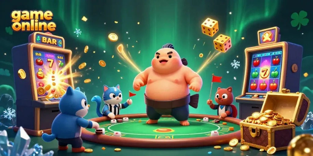 Engage in immersive game online action with fugu and catfish in a vibrant casino atmosphere, featuring exciting jackpot elements.