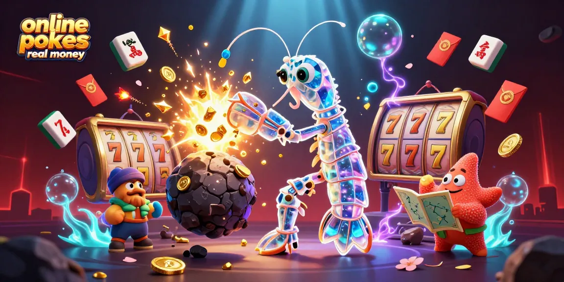 Experience thrilling online pokies real money with exciting rewards surrounded by vibrant digital elements.