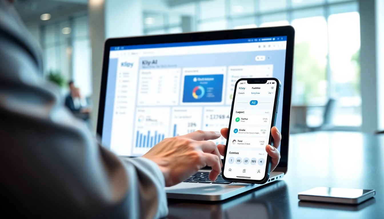 Optimize your sales process with klipy AI in a professional workspace environment.