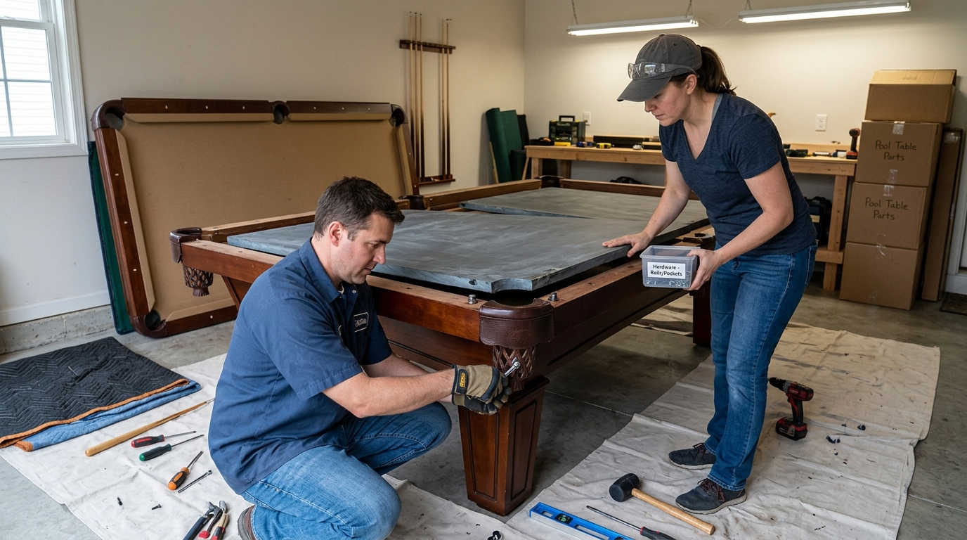 Professional Pool Table Disassembly for Relocation Needs: Pool Table Disassembly