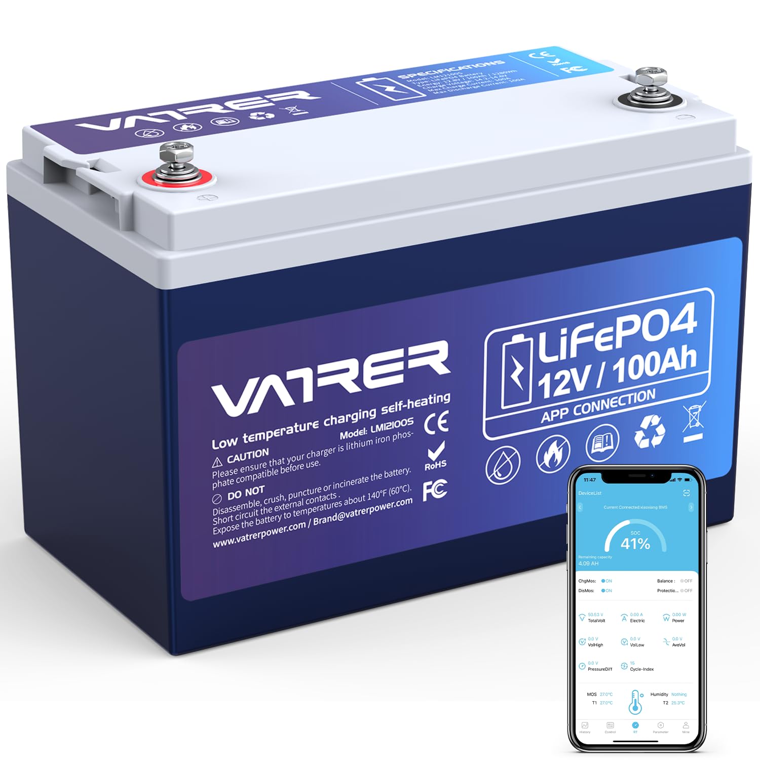 Power Smarter with Vatrer Power Lithium Golf Cart Batteries and 48V 105Ah Lithium Battery