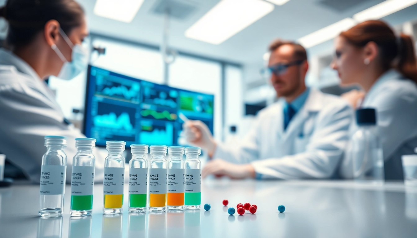 Analyze third-party tested research peptides in a modern laboratory setting.