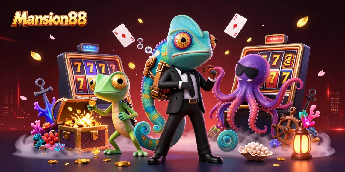 Mansion88 delivers thrilling casino adventures with colorful characters in an engaging 3D illustration.