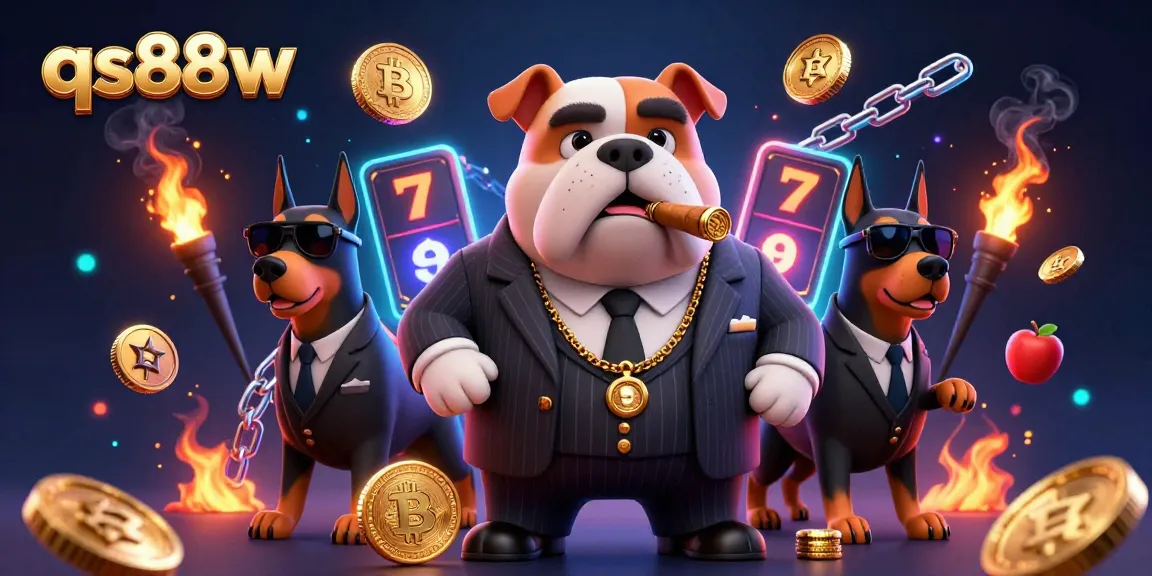 Engage with winning strategies on qs88w's thrilling slot games featuring a bulldog mafia boss.