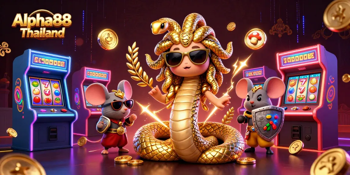 Win big with exciting Alpha88 Thailand promotions featuring casino fun and vibrant characters.
