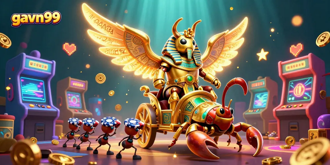 Engage with gavn99's thrilling cockfighting bets featuring vibrant 3D characters and dynamic game elements.