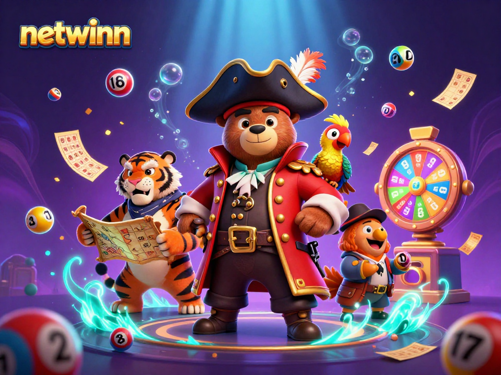 Join the fun at netwinn with a colorful lottery adventure featuring a pirate team!