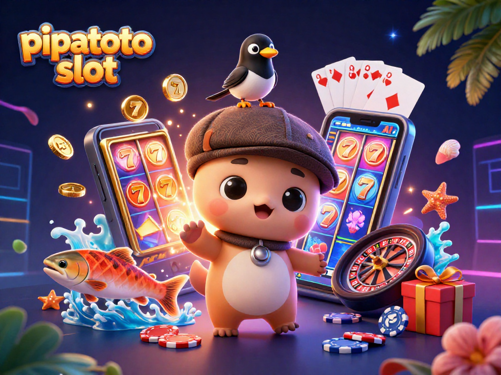 Pipatoto slot scene with Nessie and a magpie showcasing exciting gameplay and vibrant symbols.