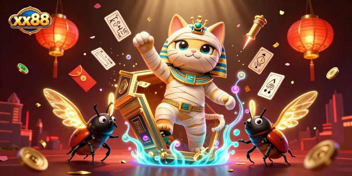 Experience thrilling gaming moments at xx88 with captivating 3D Egyptian-themed casino action.