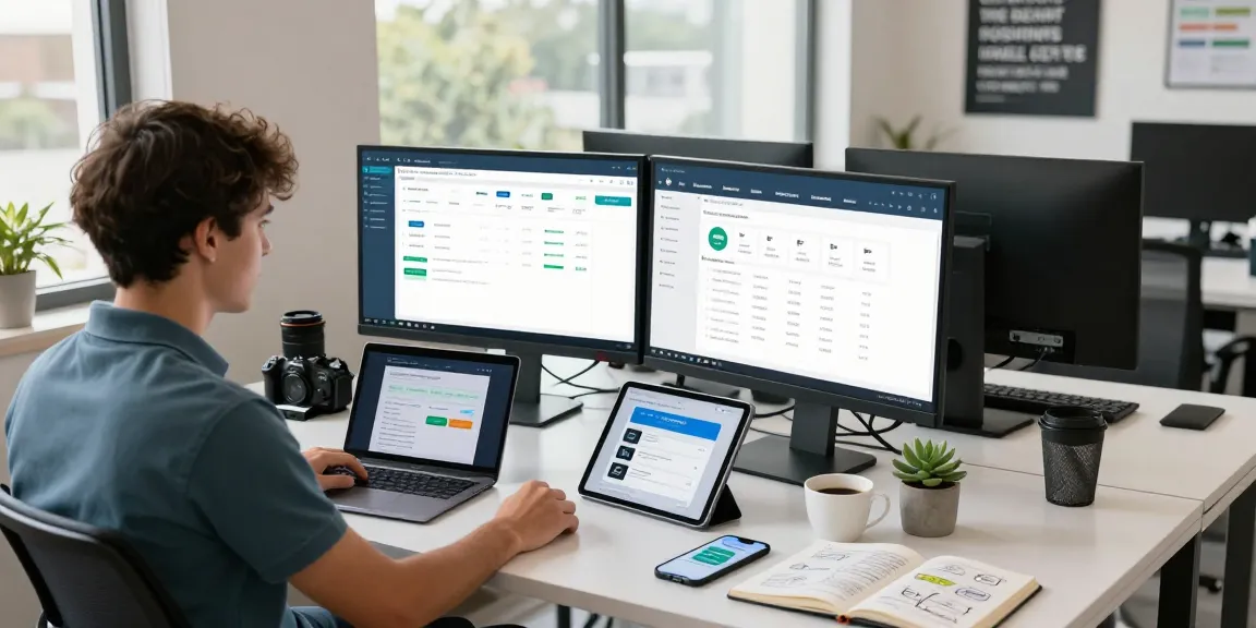 Dynamic workspace showing reseller hosting analytics and tools, showcasing a modern tech environment.