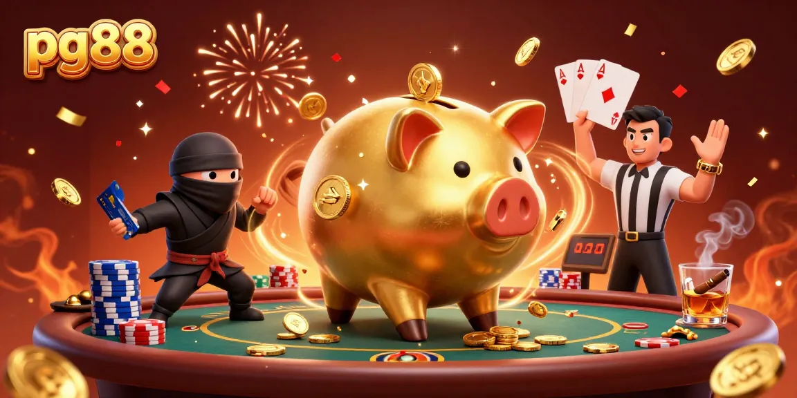 Experience thrilling gaming action at pg88 with vibrant casino characters and dynamic elements.