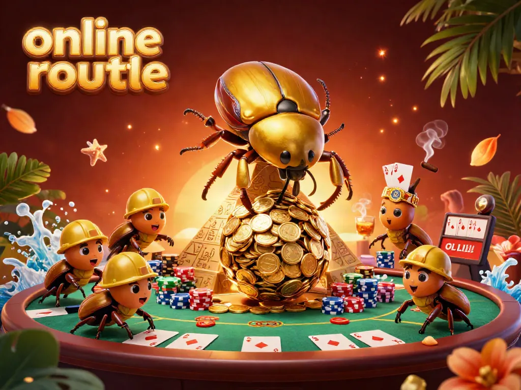 Play exciting online roulette with golden coins and casino elements in a vibrant 3D illustration.