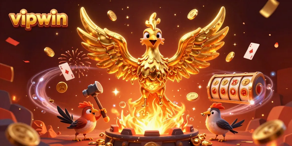 Experience thrilling wins with vipwin as the molten golden phoenix emerges from a treasure forge.