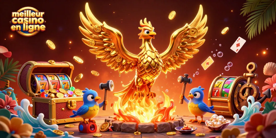 Découvrez les joyaux du meilleur casino en ligne avec une illustration 3D spectaculaire.