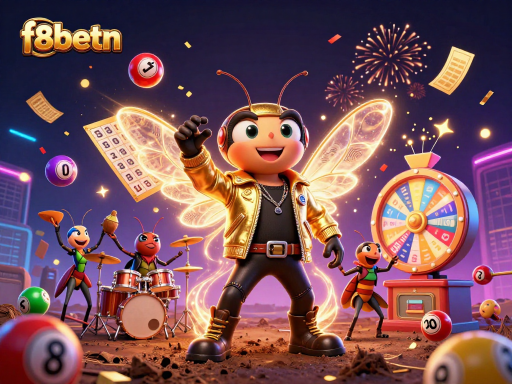 Join the exciting adventure at f8betn with a vibrant casino scene featuring colorful game elements.
