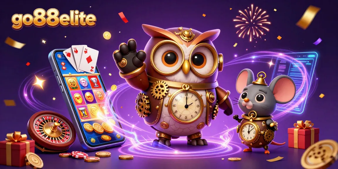Engage in thrilling gameplay at go88elite with a vibrant casino atmosphere showcasing dynamic characters and game elements.