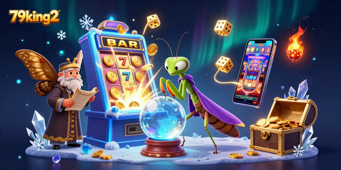 Experience the thrilling jackpot explosion at 79king2 with vibrant characters and casino elements!