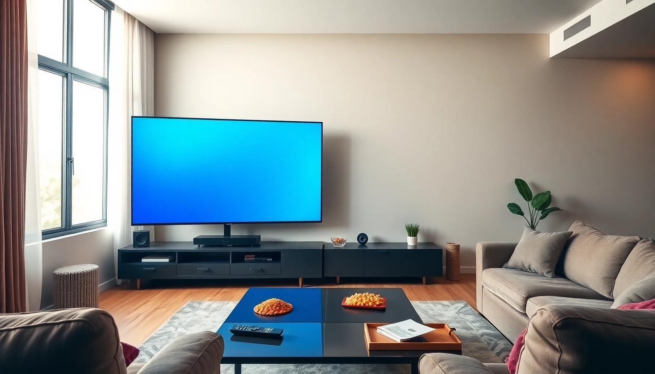 Captivating home entertainment setup featuring an IPTV provider in US streaming options