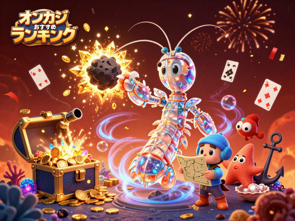 オンラインカジノおすすめランキングで勝利を掴むための魅力的なイラスト