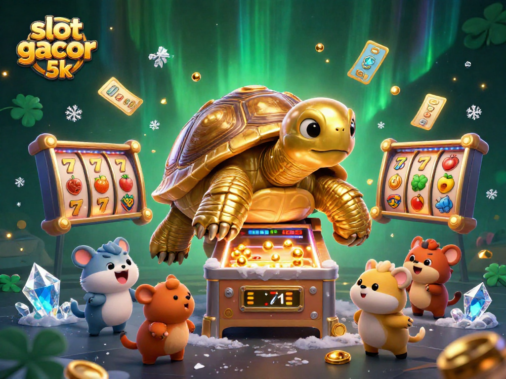 Experience fun and excitement at the slot gacor 5k with dynamic characters and vibrant casino elements.