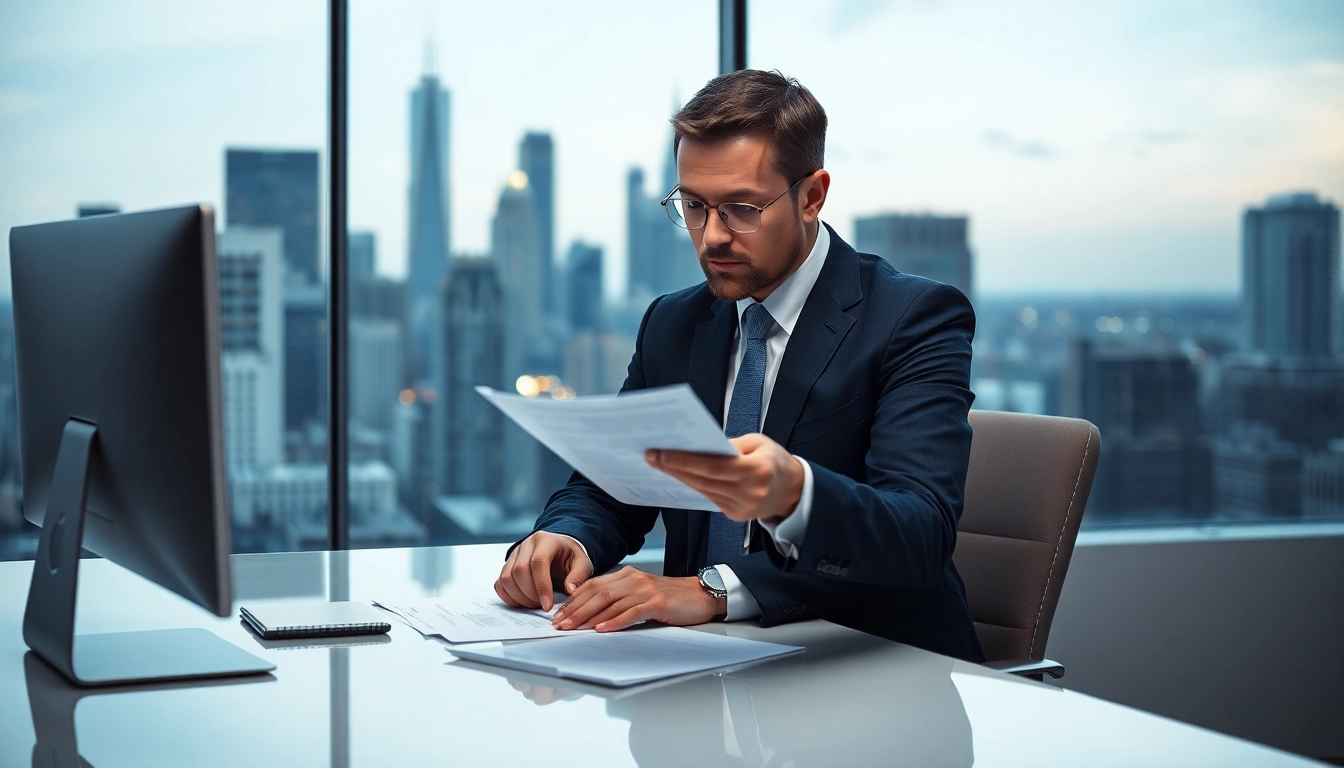 Engage with Title Insurance Services while reviewing important documents in a professional environment.