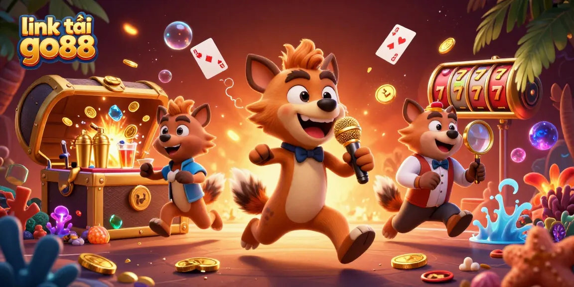Experience the thrill of the casino with link tải go88 showcasing lively hyenas in a comedy club setting.