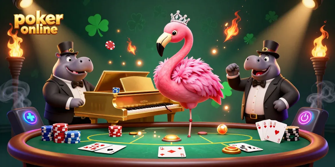 Jouez au poker en ligne avec des personnages animés dans un univers vibrant de casino.