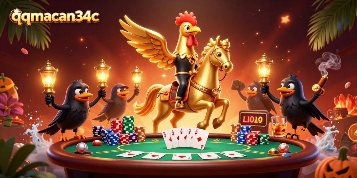 Experience thrilling gaming at qqmacan34c with exciting poker action featuring vibrant casino elements.