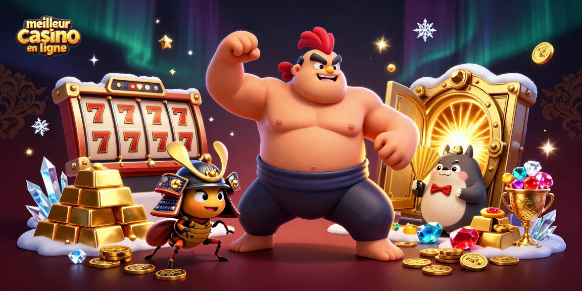 Jouer au meilleur casino en ligne avec un poulet sumo et un criket samouraï gagnants