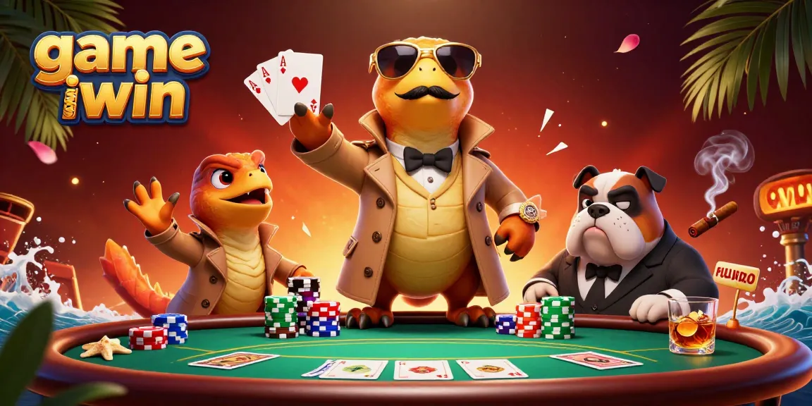 Play engaging games like game iwin surrounded by vibrant casino elements.