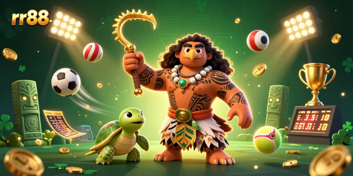 Experience thrilling wins at rr888 with a vibrant gaming scene showcasing energetic characters and rich casino elements.
